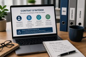 Dirigeant de PME vérifiant les risques de requalification d’un contrat d’intérim